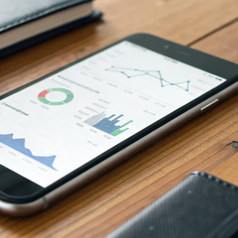 A smartphone displaying one of the best credit card apps for Android for a business.