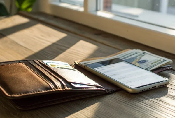 Wallet with cash and credit cards comparing dual pricing vs. a cash discount.