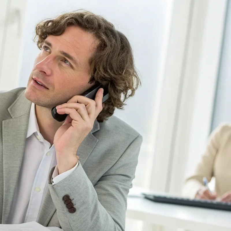 A concerned business owner on a suspicious phone call from a merchant services company.