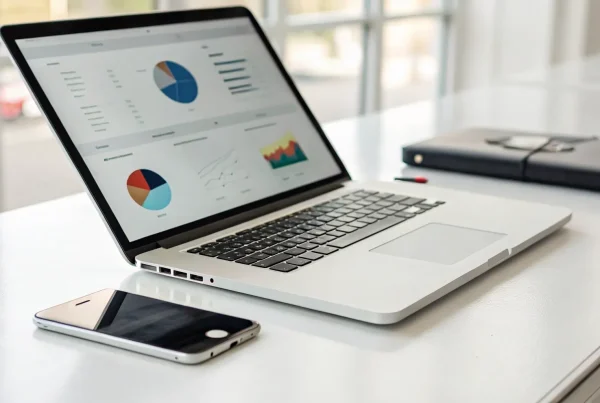 A laptop showing the setup of a secure e-commerce payment integration system.