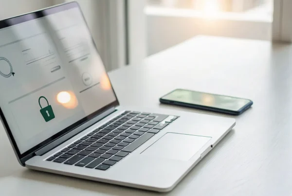 A laptop screen showing how to integrate credit card processing on a website.