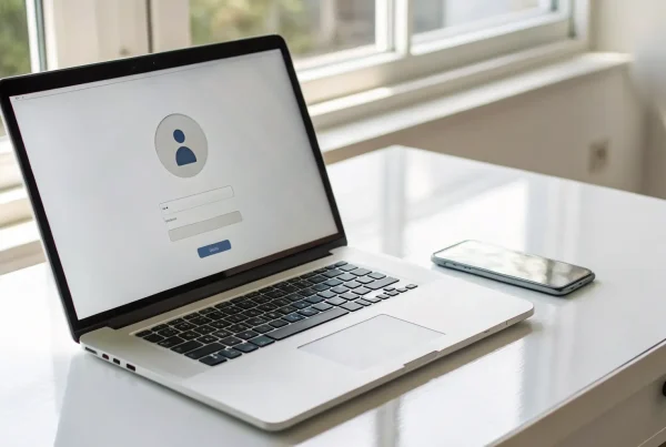 Instant merchant pay website sign up form on a laptop screen.