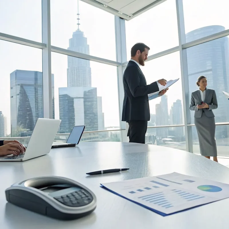 Two agents comparing reviews for different merchant services agent programs.