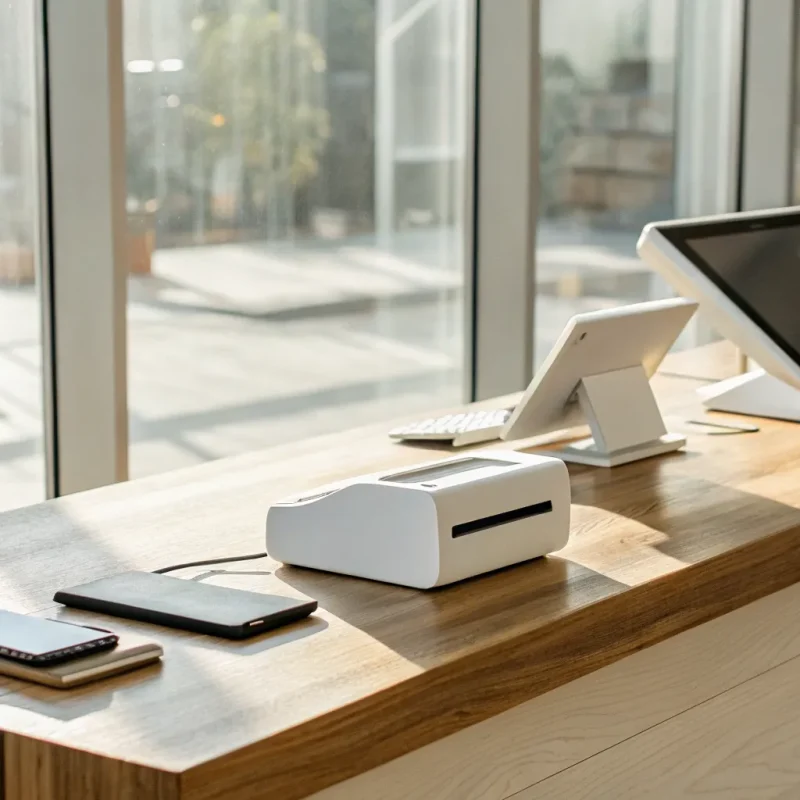 A free card reader and POS system for a small business.