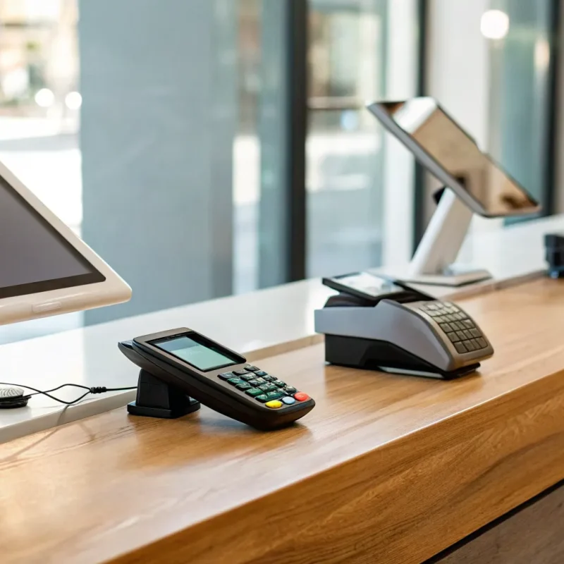 A small business POS system and card reader, tools for the best merchant services.